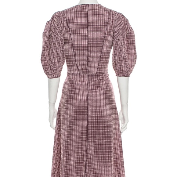 NOTES DU NORD Plaid Print Midi Length Dress - Picture 2 of 3
